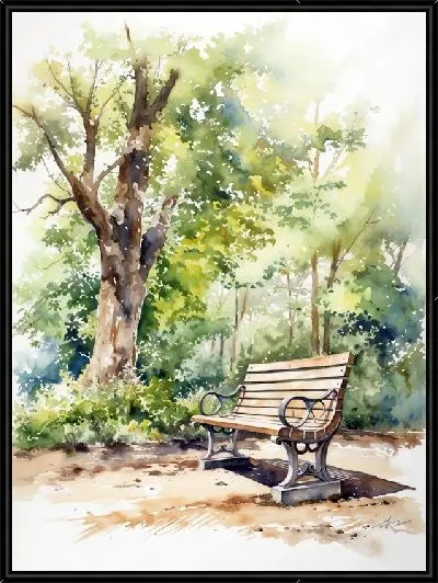 Картина Скамейка №40