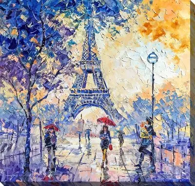 Картина маслом Париж №102