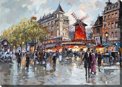 Картина маслом Париж №103