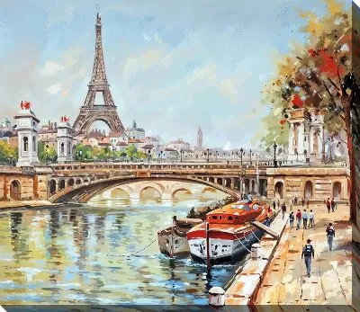 Картина маслом Париж №104