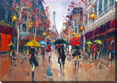 Картина маслом Париж №105