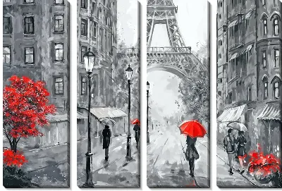 Модульная картина Париж №107