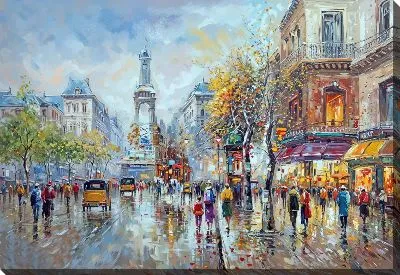 Картина маслом Париж №109