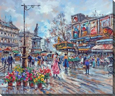 Картина маслом Париж №114