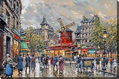 Картина маслом Париж №119