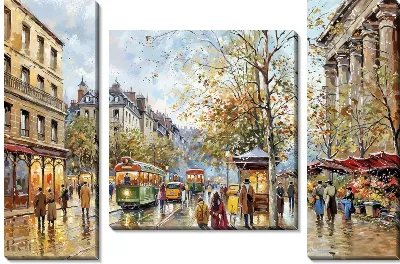 Модульная картина Париж №121