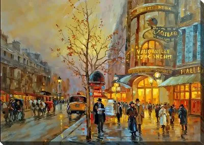 Картина маслом Париж №122