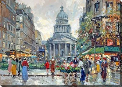 Картина маслом Париж №123