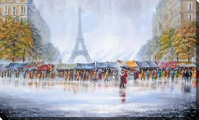 Картина маслом Париж №124