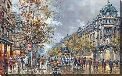 Картина маслом Париж №125