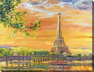 Картина маслом Париж №128
