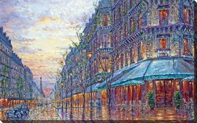 Картина маслом Париж №129