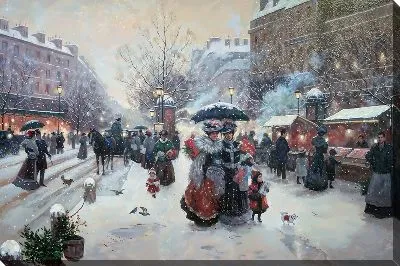 Картина маслом Париж №130