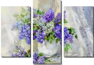 Модульная картина Сирень №100