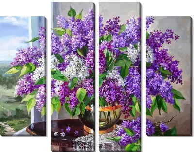 Модульная картина Сирень №102