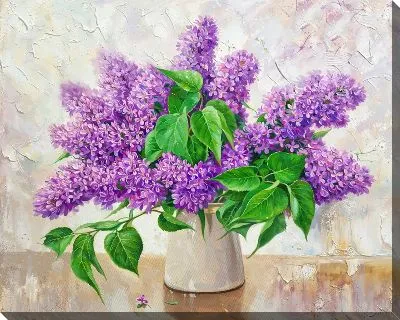 Картина маслом Сирень №104