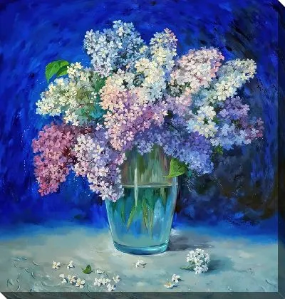 Картина маслом Сирень №105