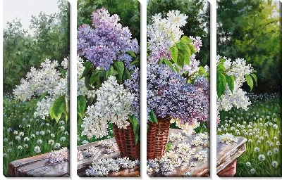 Модульная картина Сирень №108