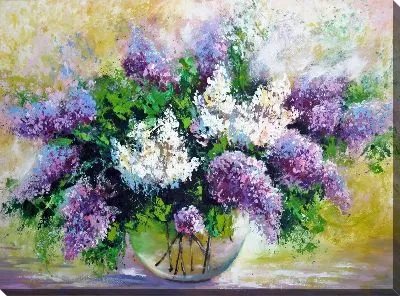 Картина маслом Сирень №109