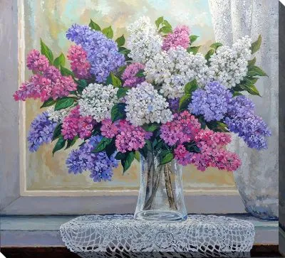 Картина маслом Сирень №113