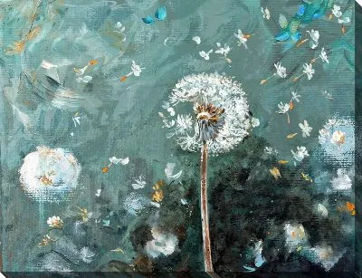 Картина маслом Одуванчики №51