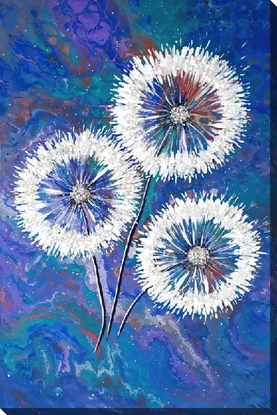 Картина маслом Одуванчики №54