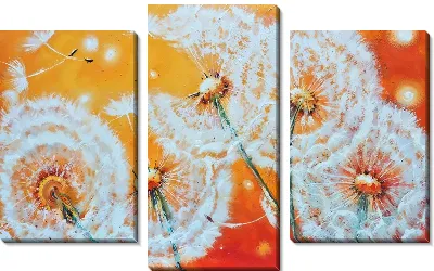 Модульная картина Одуванчики №57