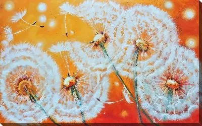 Картина маслом Одуванчики №57