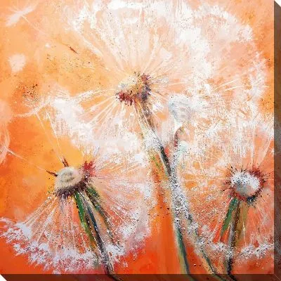 Картина маслом Одуванчики №601