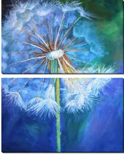 Модульная картина Одуванчики №641