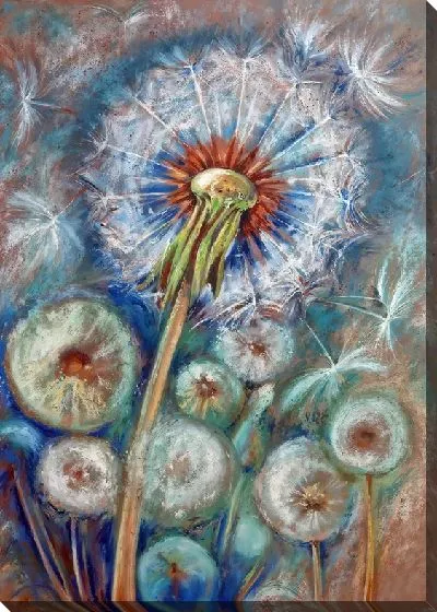 Картина маслом Одуванчики №661