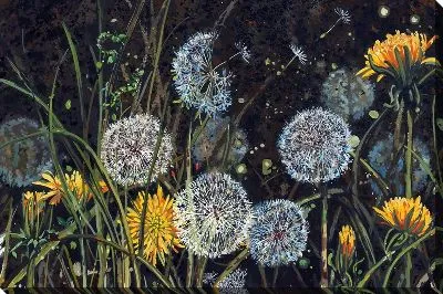 Картина маслом Одуванчики №691