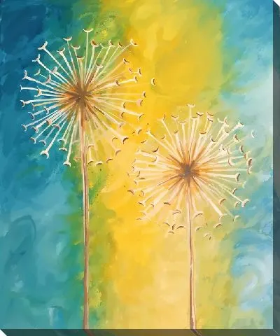 Картина маслом Одуванчики №711