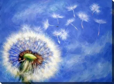 Картина маслом Одуванчики №721