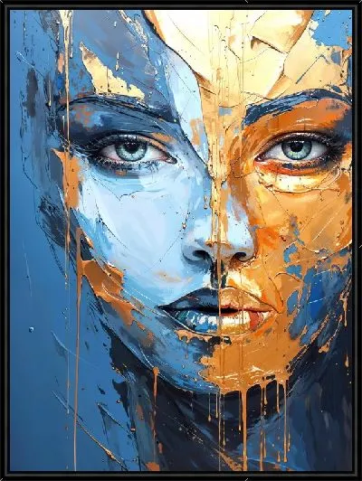 Картина Золотое лицо