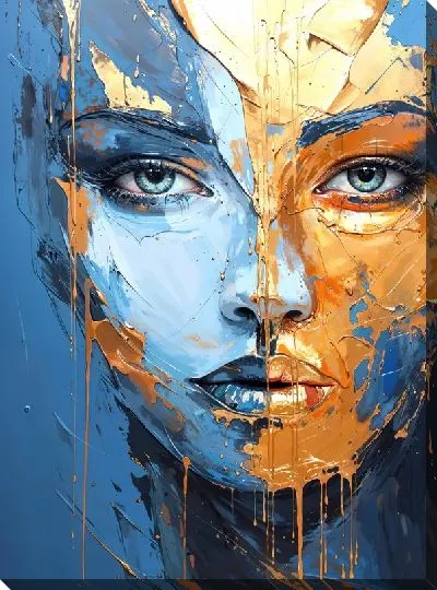 Постер Золотое лицо