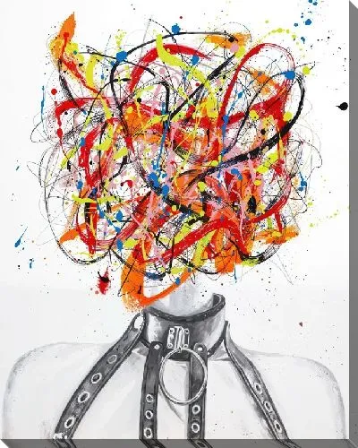 Картина маслом Яркая и безликая