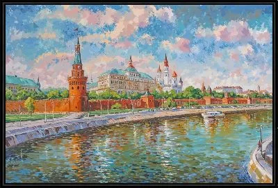 Картина Москва из фанатазий