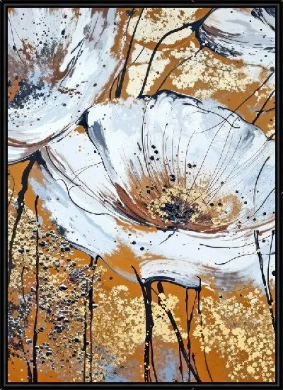 Картина Стильные белые маки