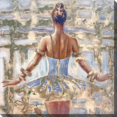 Картина маслом Нарядная балерина