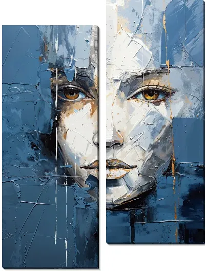 Модульная картина Белое лицо