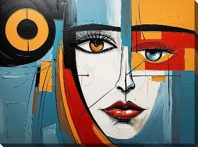 Картина маслом Арт лицо №4