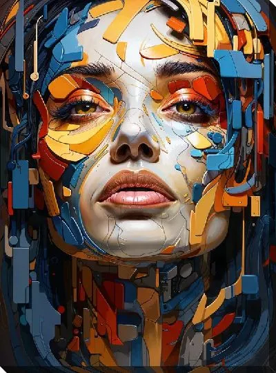 Картина маслом Арт лицо №5