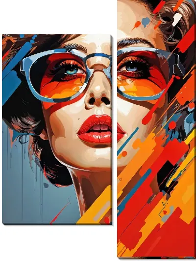 Модульная картина Арт лицо №17