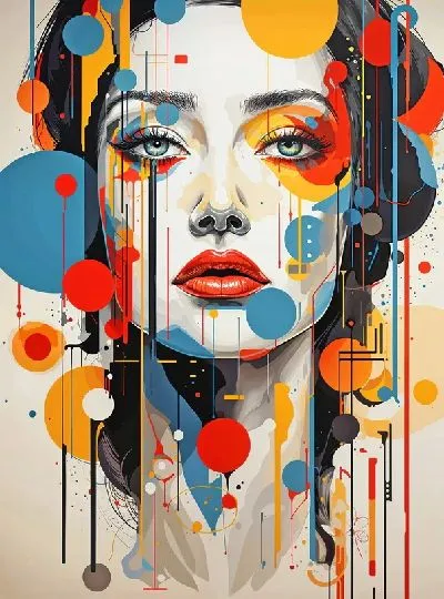 Плакат Арт лицо №23