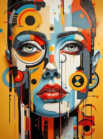 Плакат Арт лицо №26