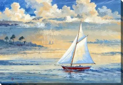 Картина маслом Парусник №200