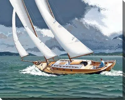 Картина маслом Парусник №205