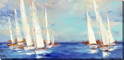 Картина маслом Парусник №206