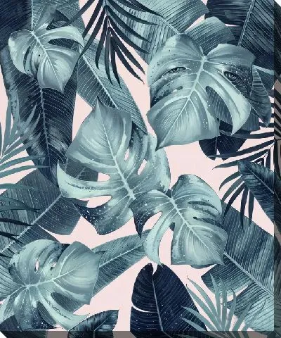 Картина маслом Тропические листья монстеры №36